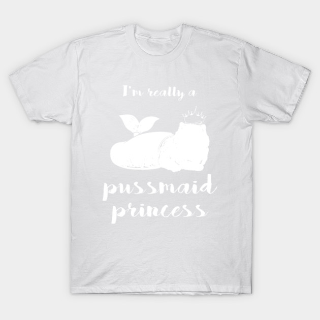 I'm Really a Purrmaid Princess Funny Cat Mermaid T-Shirt-TJ